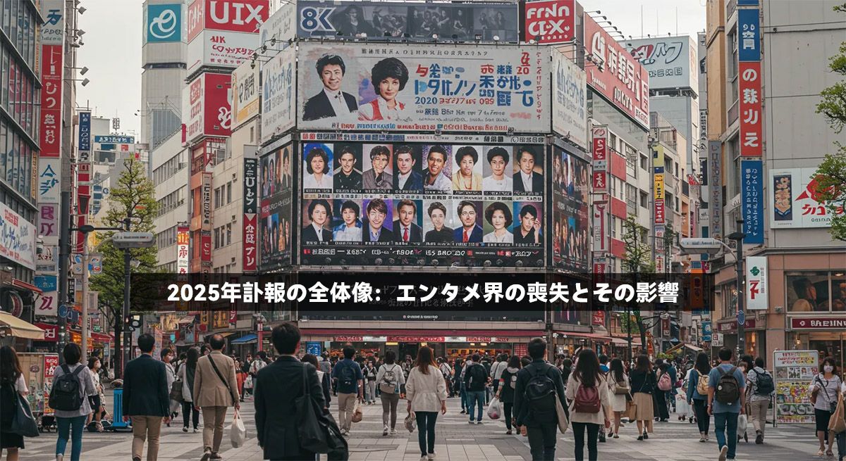 2025年訃報の全体像：エンタメ界の喪失とその影響