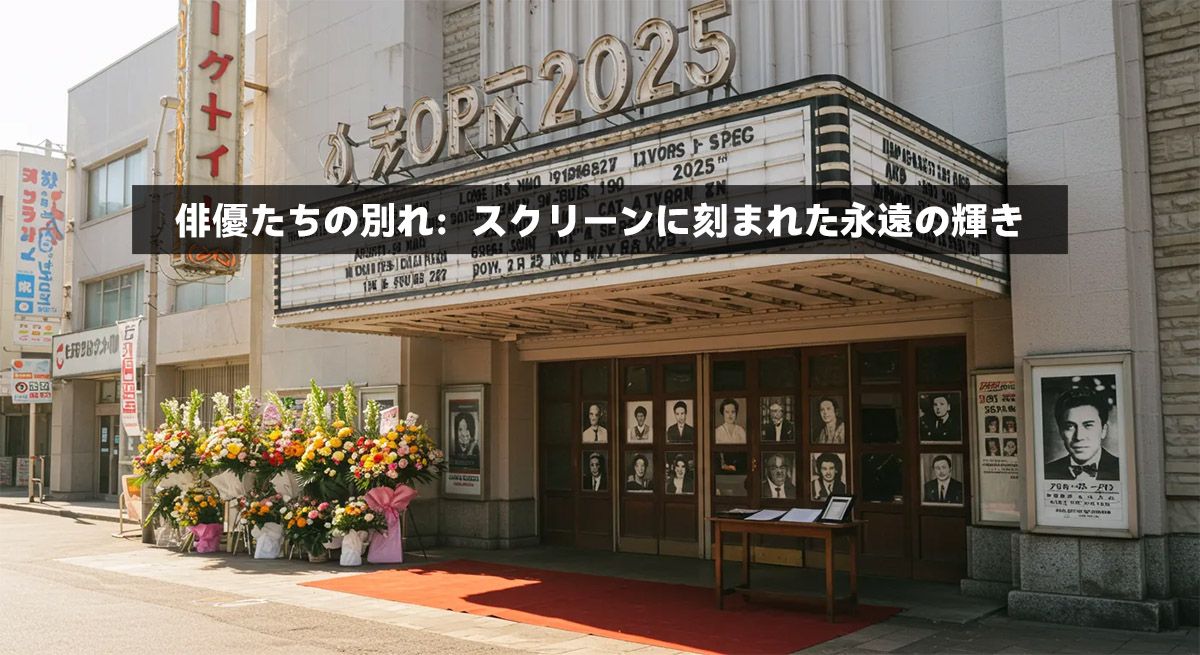 俳優たちの別れ：スクリーンに刻まれた永遠の輝き