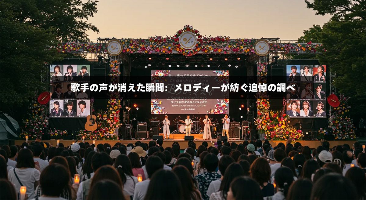 歌手の声が消えた瞬間：メロディーが紡ぐ追悼の調べ