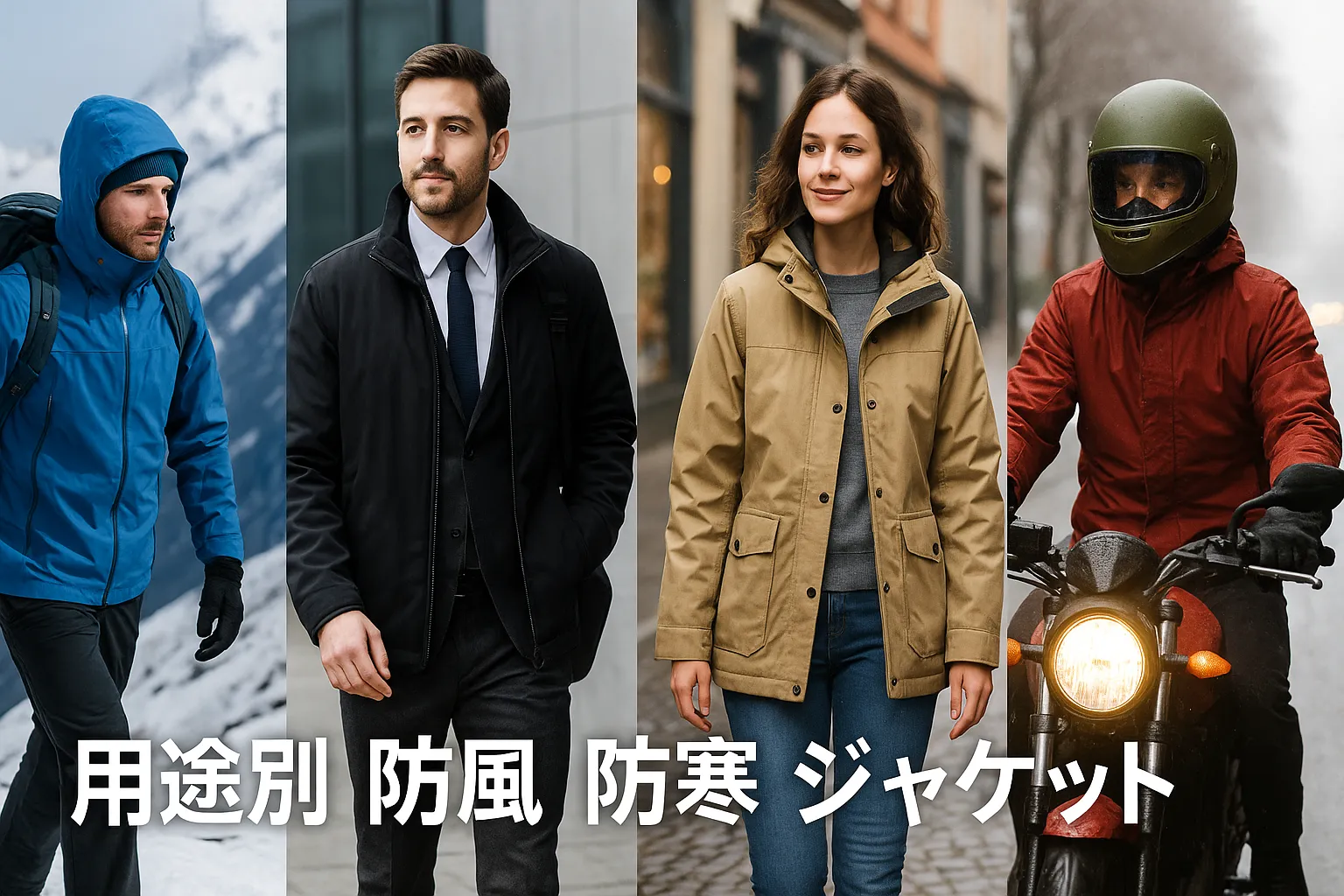 用途別おすすめ（登山・通勤・街着・バイク）.webp