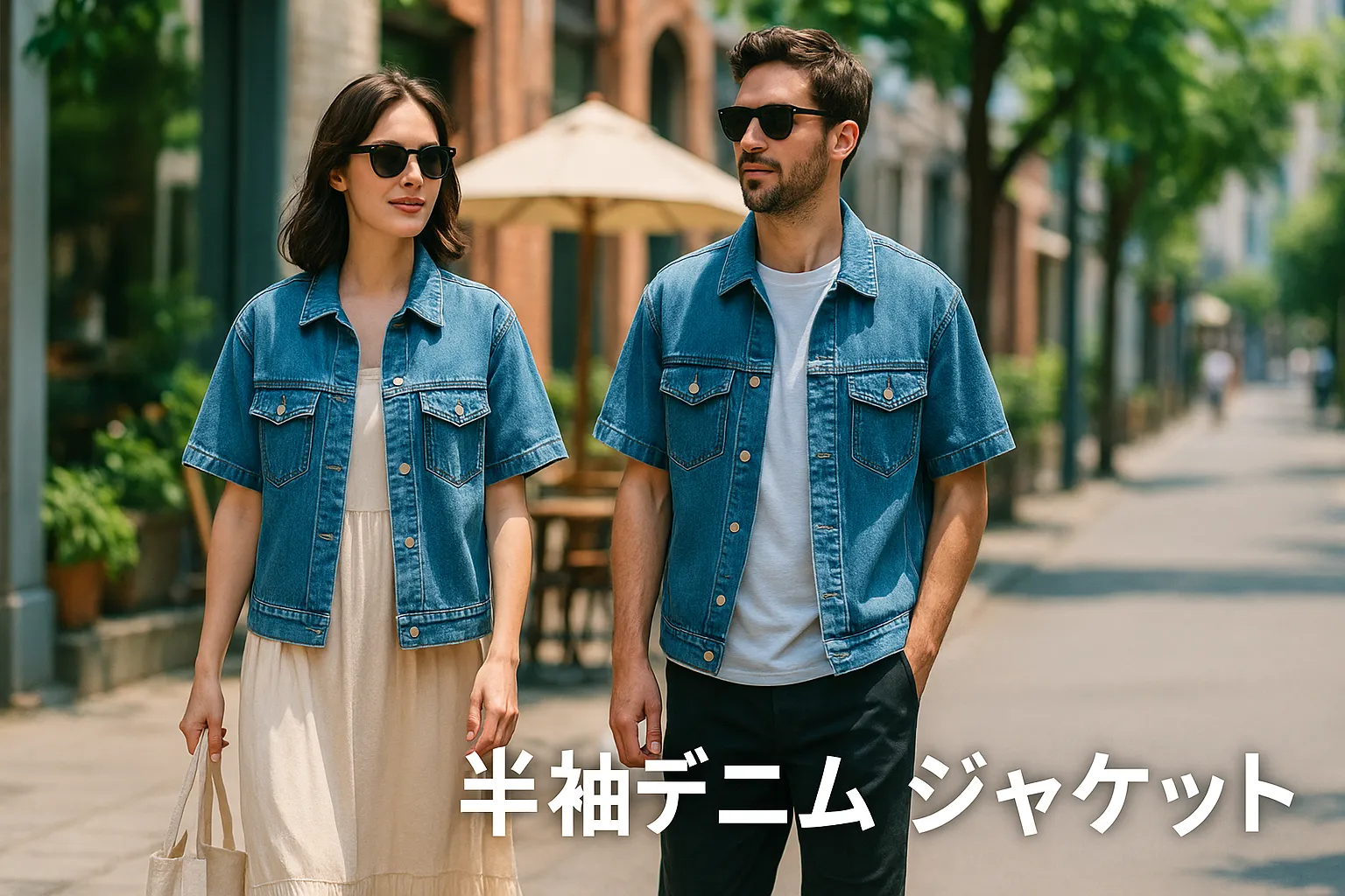【2025年最新版】半袖 デニム ジャケット コーデ完全ガイド.webp