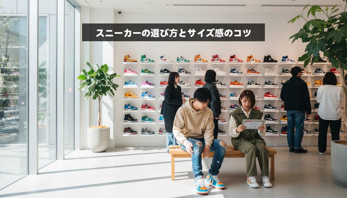 スニーカーの選び方とサイズ感のコツ