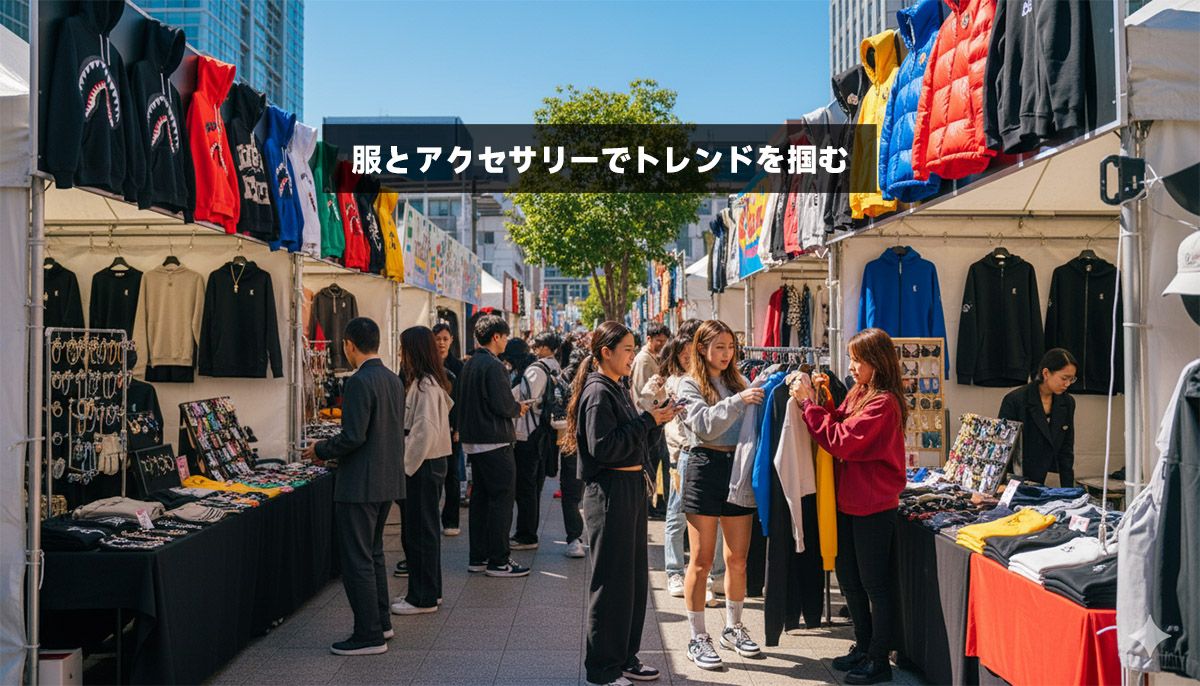 服とアクセサリーでトレンドを掴む
