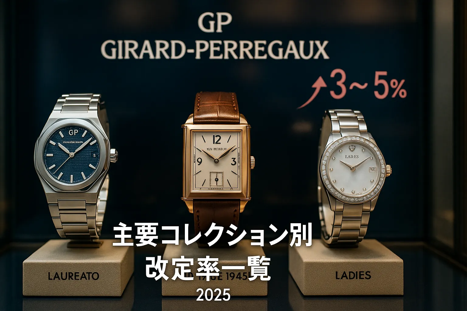 主要コレクション別改定率一覧｜ロレアート・1945・レディース.webp