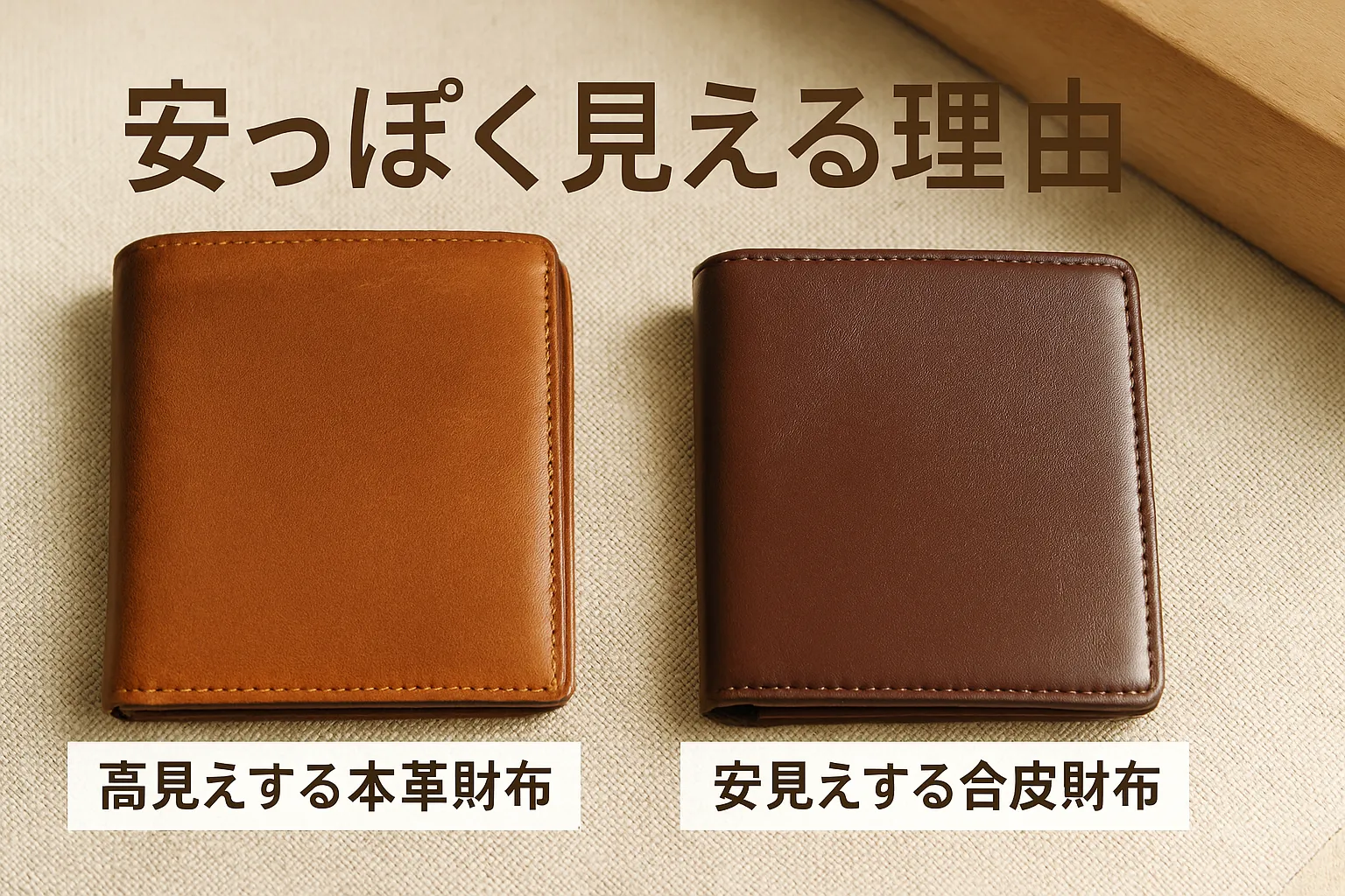 なぜ「安っぽく見える」と言われる？印象を左右するポイント.webp