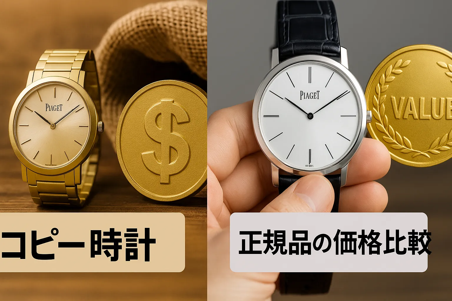 5. ピアジェ コピー 時計と正規品の価格比較.webp