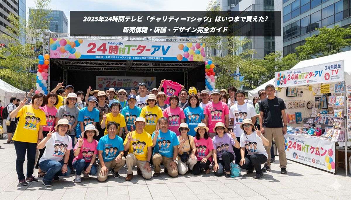 2025年24時間テレビ「チャリティーTシャツ」はいつまで買えた？販売情報・デザイン完全ガイド