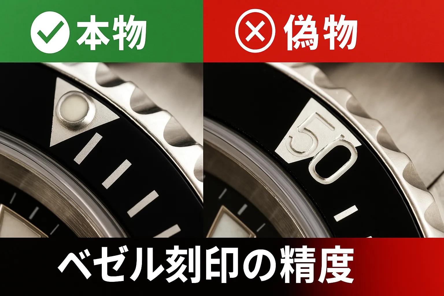 3.8 ベゼルやタキメーター刻印の精度.webp