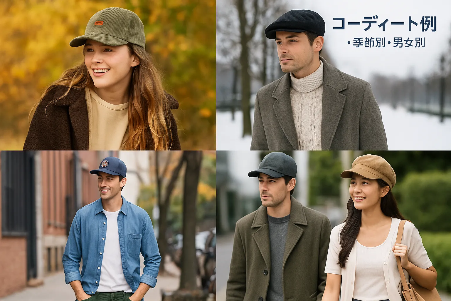 8. コーディネート例（季節別・男女別）.webp