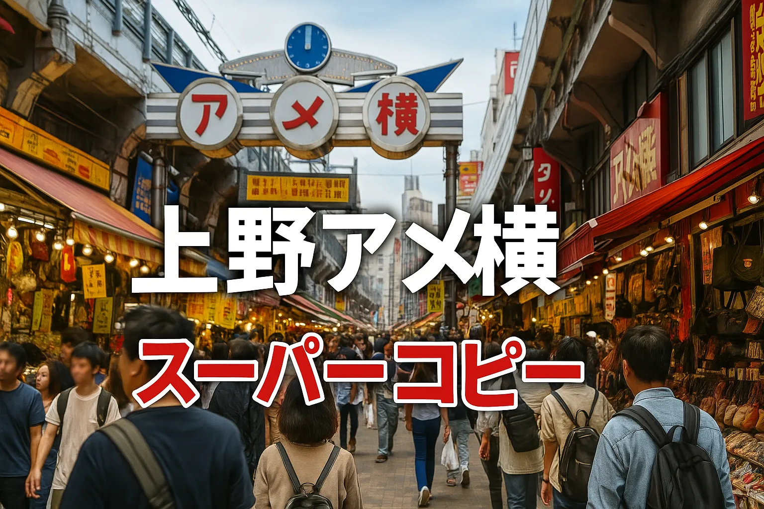【上野アメ横でスーパーコピーが買える場所とは？】東京でコピーブランドを探す際のポイント.webp