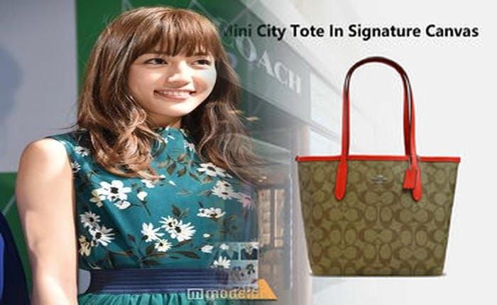 coach デニム トート バッグ