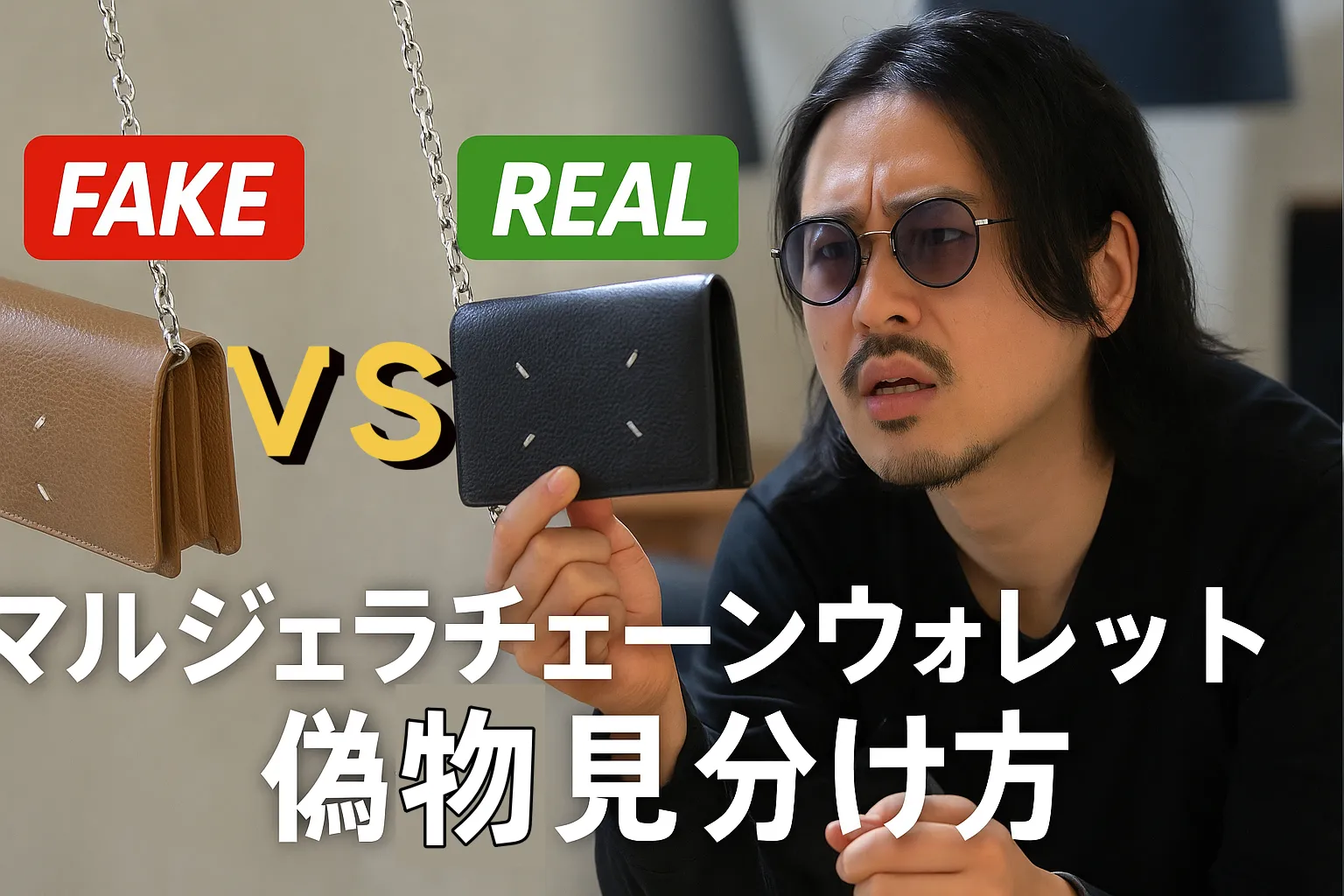 マルジェラチェーンウォレット 偽物 見分け方.webp