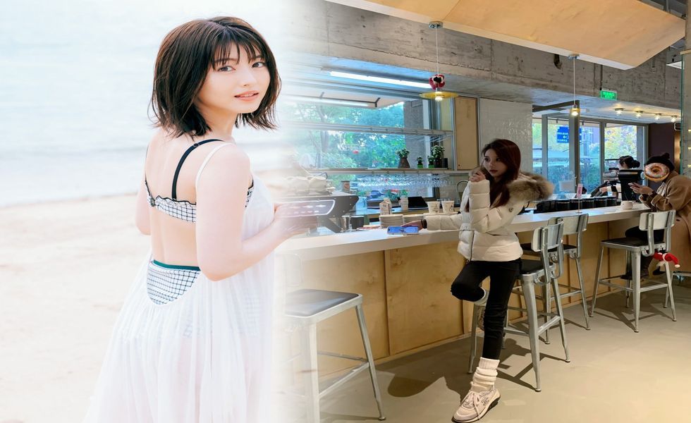 モンクレール 赤 ダウン コーデ