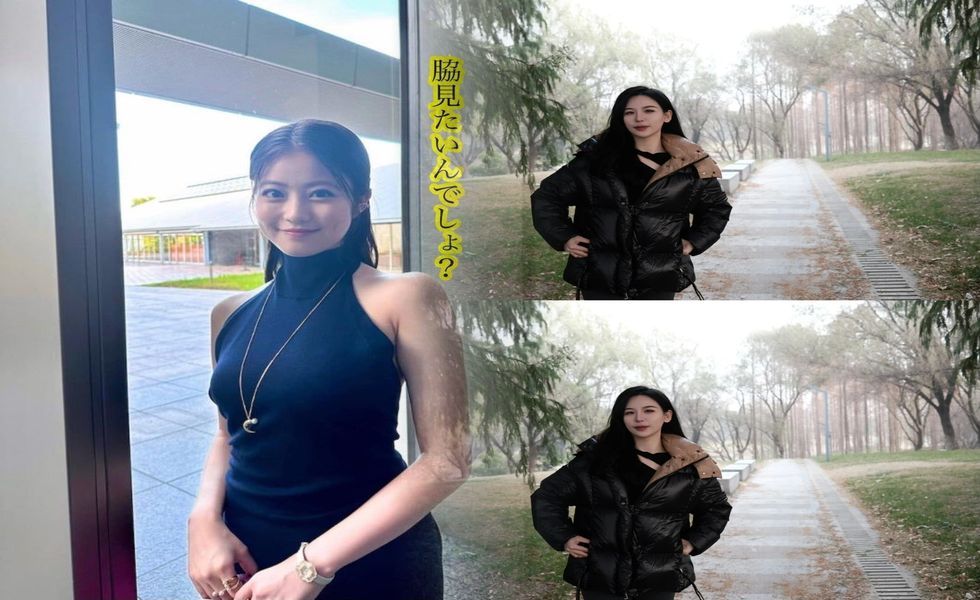 モンクレール 赤 ダウン コーデ