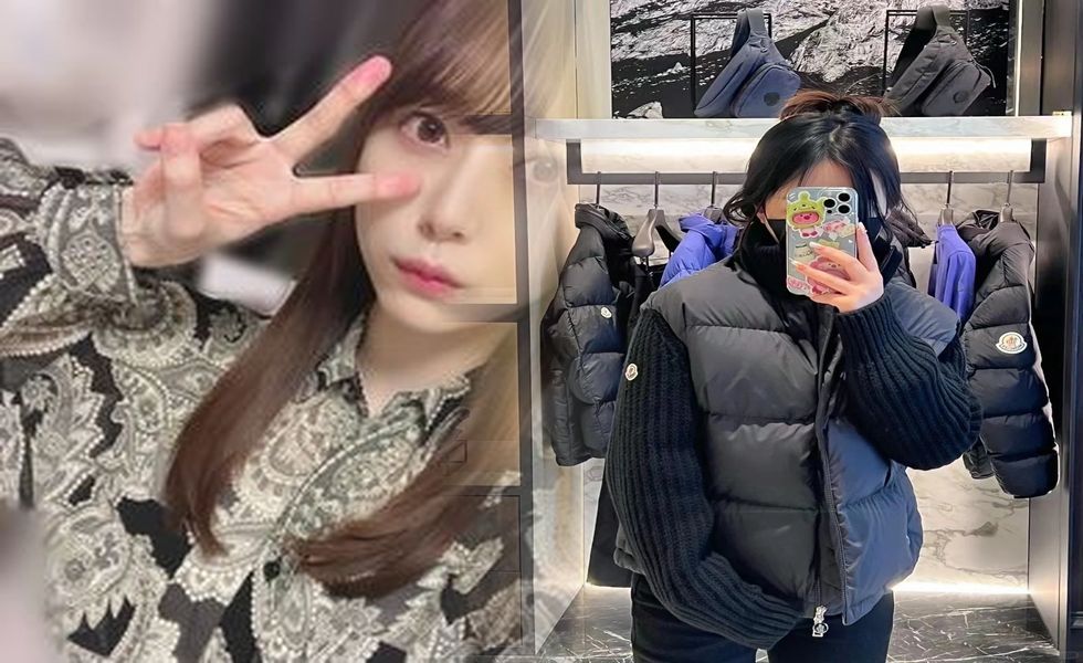 モンクレール チェック ダウン