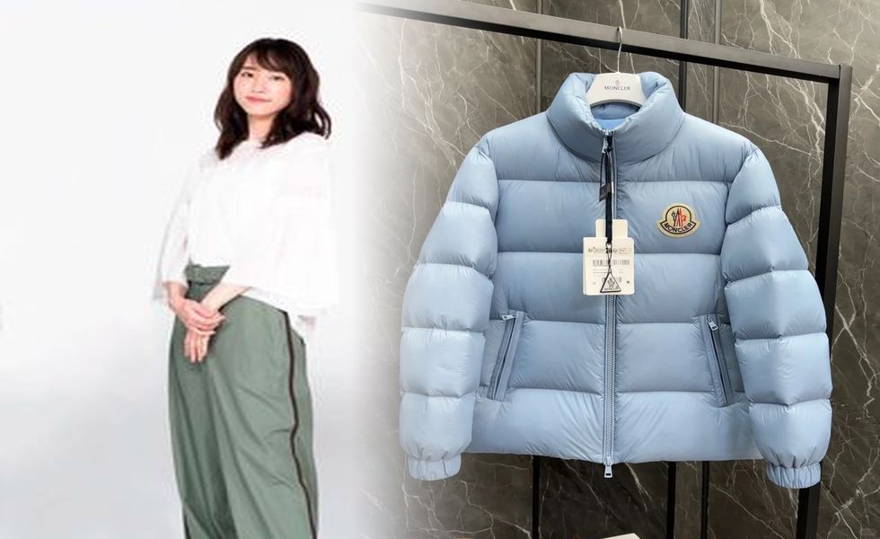 モンクレール 白 ダウン レディース
