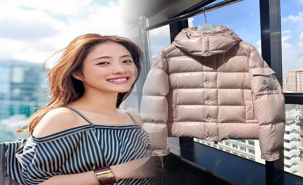 モンクレール レザー ダウン