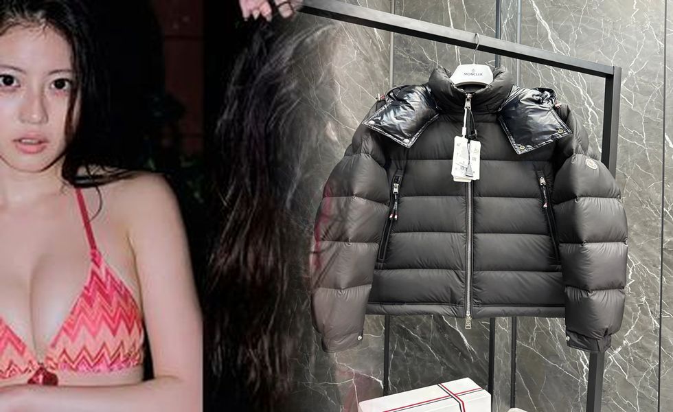 モンクレール 切り替え ダウン レディース