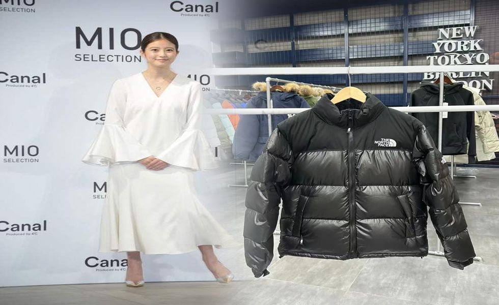 ノース フェイス 紫 タグ