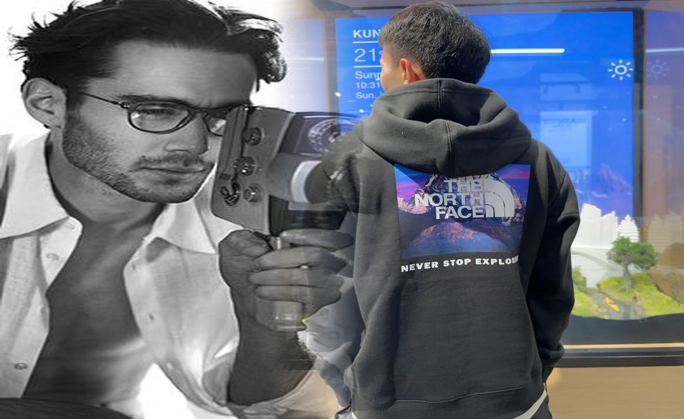 ノース フェイス フリース レッド