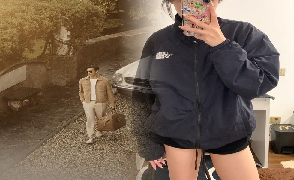 ノース フェイス リバーシブル パーカー