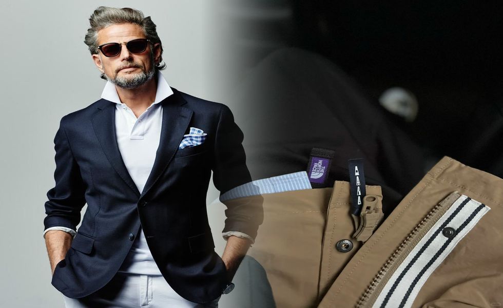 ノース フェイス パープル レーベル マウンテン パーカー ロング