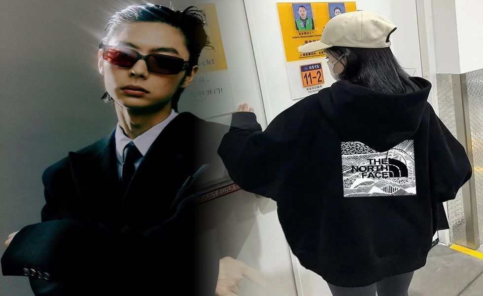 ボア パーカー ノース フェイス