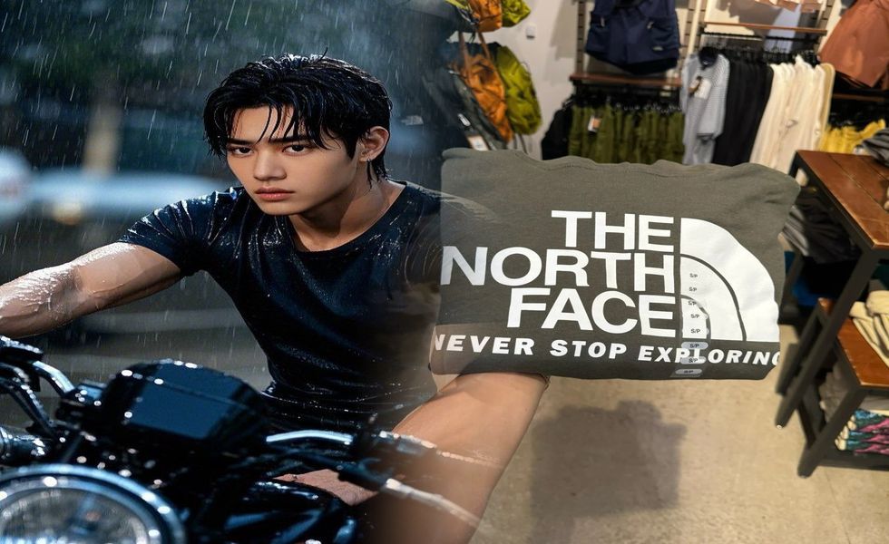 ノース フェイス パーカー 背中