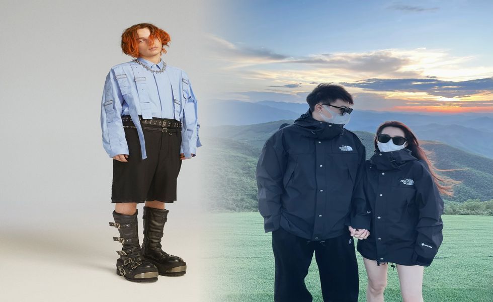 ノース フェイス ロゴ パーカー