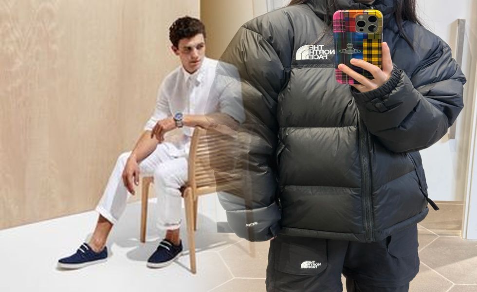 ノース フェイス ホット ショット コーデ