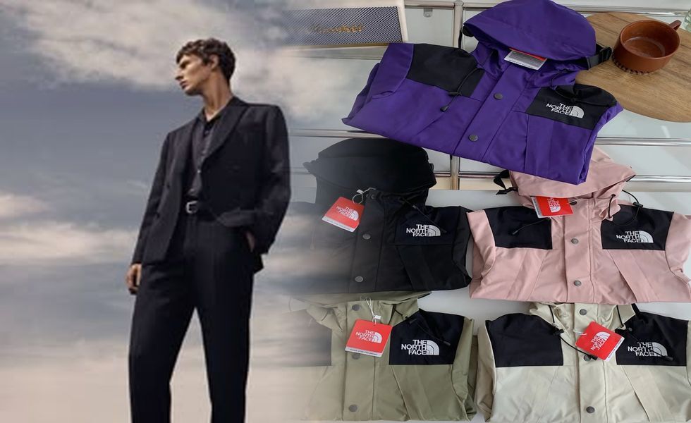 ノース フェイス マウンテン パーカー 茶 タグ