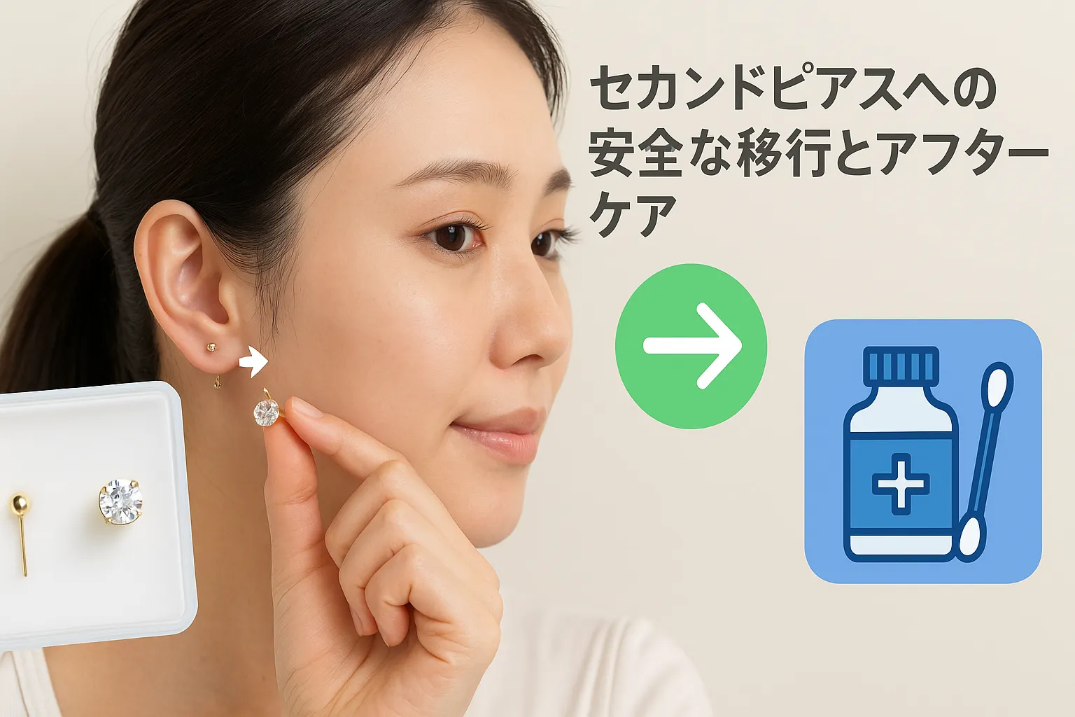 4. セカンドピアスへの安全な移行とアフターケア.webp