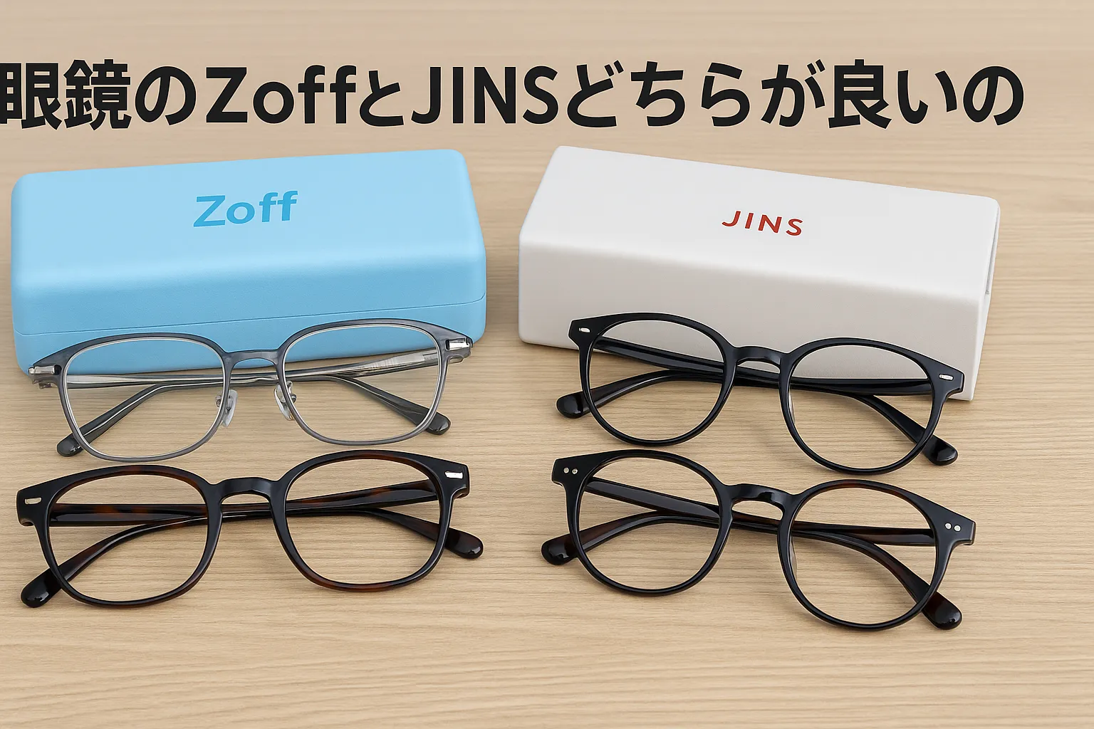 眼鏡 の zoff と jins どちらが 良い の.webp