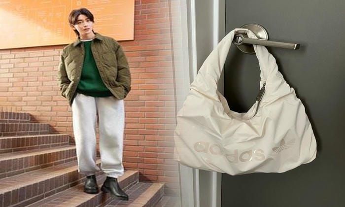 アディダス ショルダー バッグ ネイビー