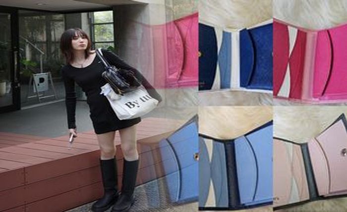 プラダ 財布 水色