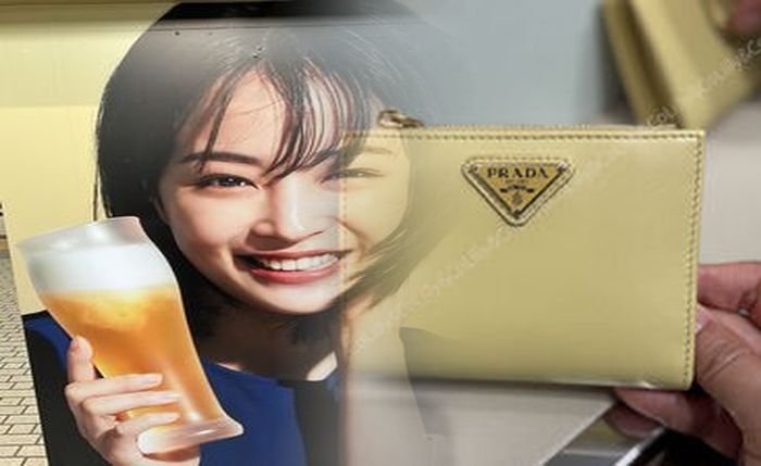 プラダ 財布 ゴールド プレート