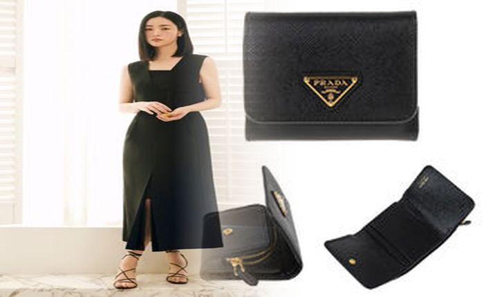 プラダ 財布 ブラック レッド