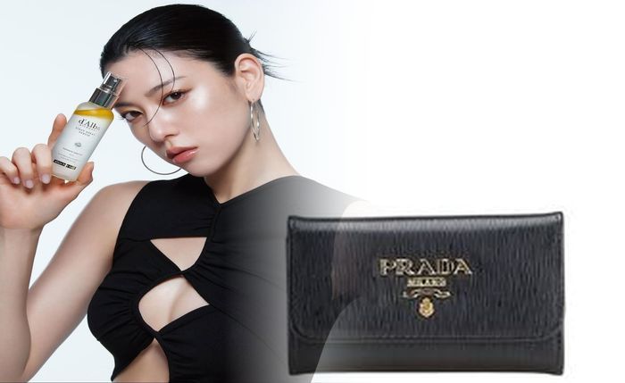 プラダ 財布 ゴールド プレート