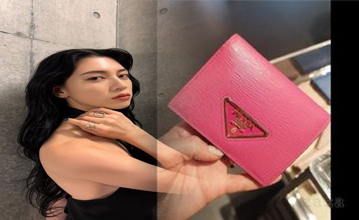 プラダ 折りたたみ 財布 リボン