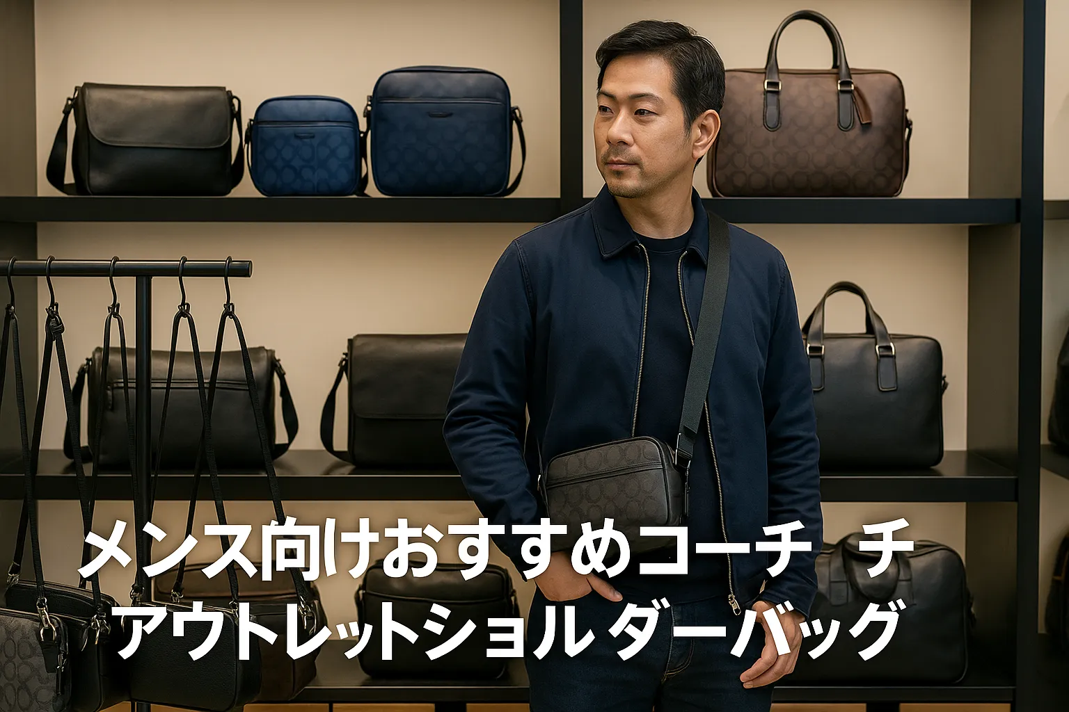 5. メンズ向けおすすめコーチ アウトレット ショルダーバッグ.webp