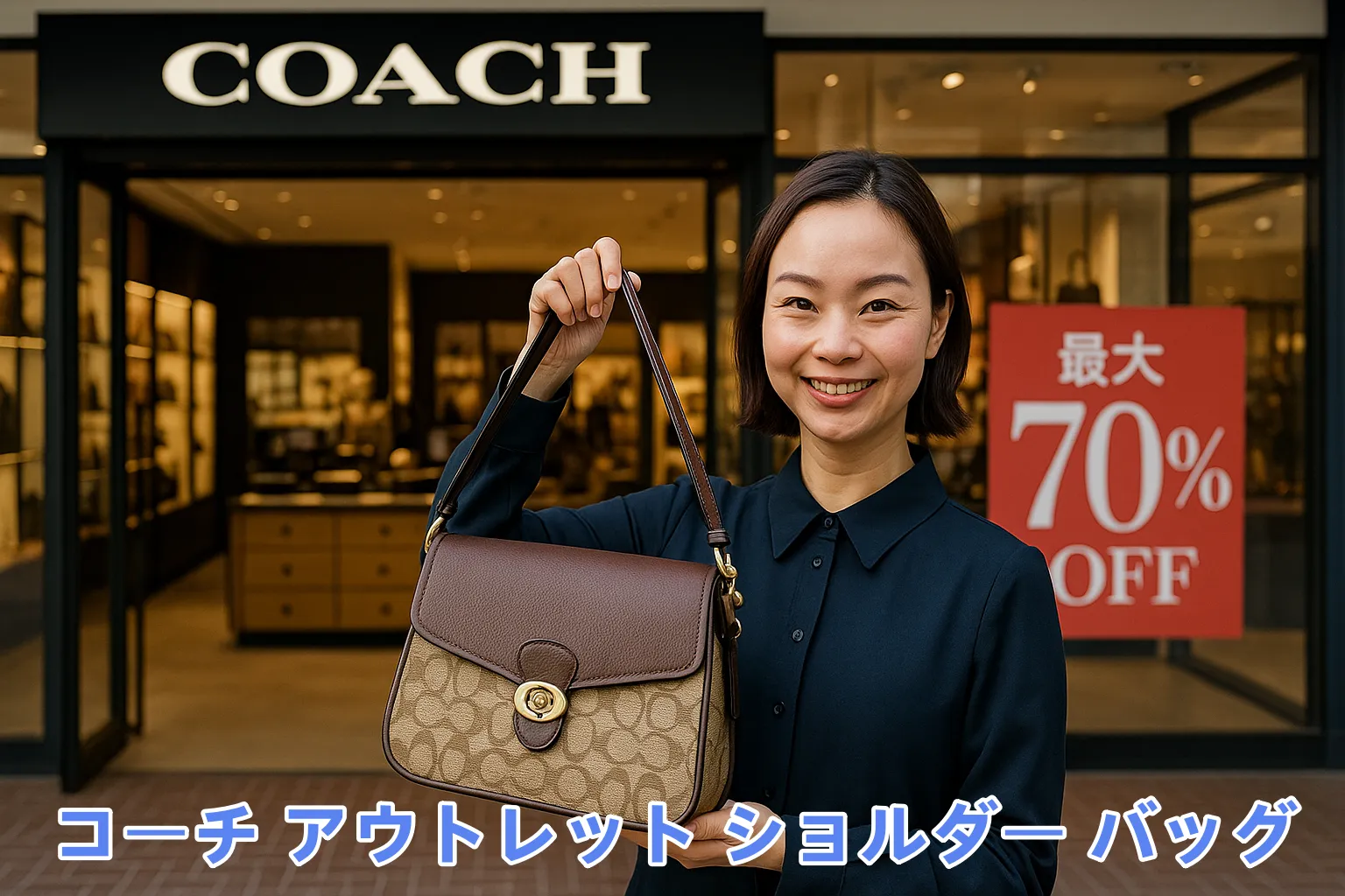 コーチ アウトレット ショルダー バッグ.webp