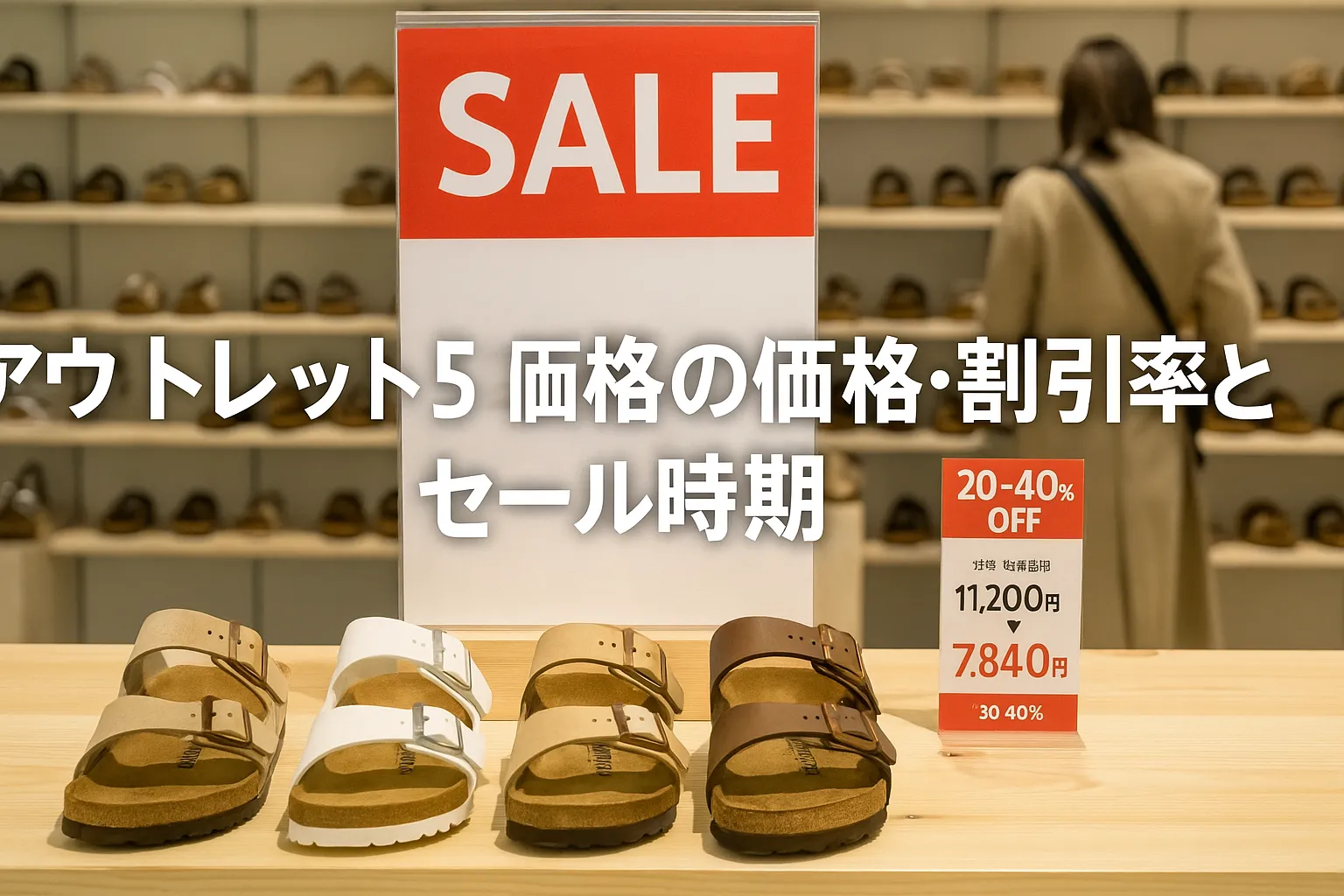 3. アウトレット店舗の価格・割引率とセール時期.webp