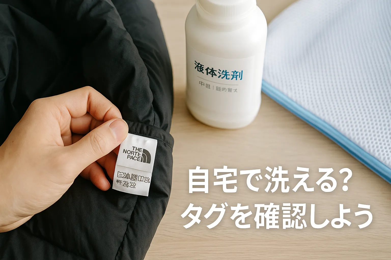 ノースフェイス ダウンは自宅で洗える?|洗濯タグと素材の見分け方.webp