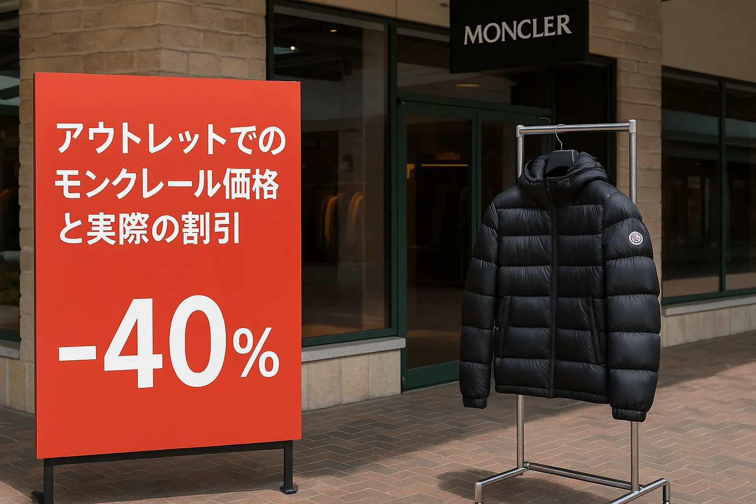 2. アウトレットでのモンクレール価格と実際の割引.webp