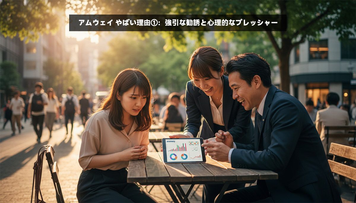アムウェイ やばい理由①：強引な勧誘と心理的なプレッシャー