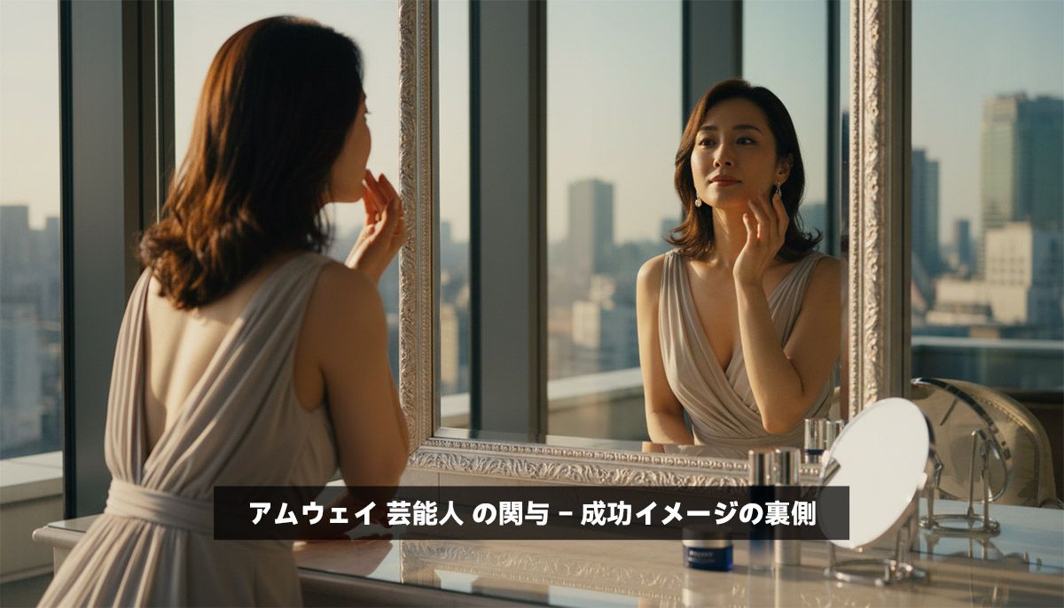 アムウェイ 芸能人 の関与 – 成功イメージの裏側