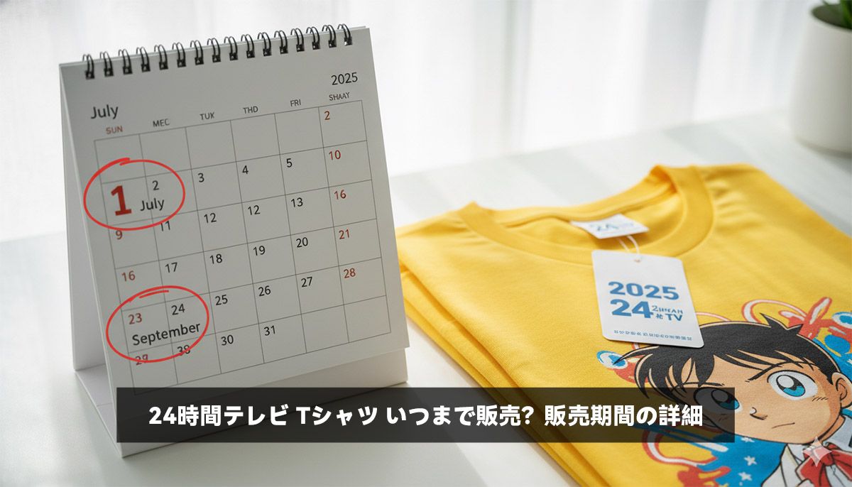 24時間テレビ Tシャツ いつまで販売？販売期間の詳細