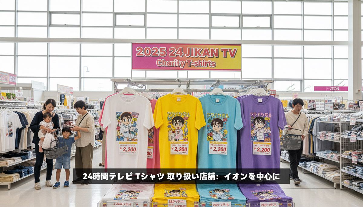 24時間テレビ Tシャツ 取り扱い店舗：イオンを中心に