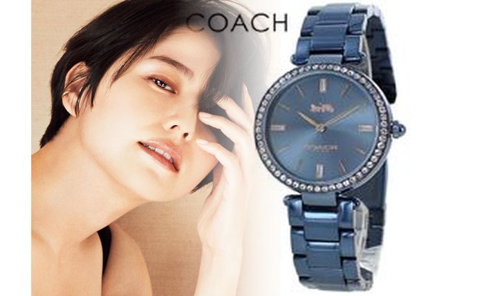 コーチ 時計 ピンク ゴールド