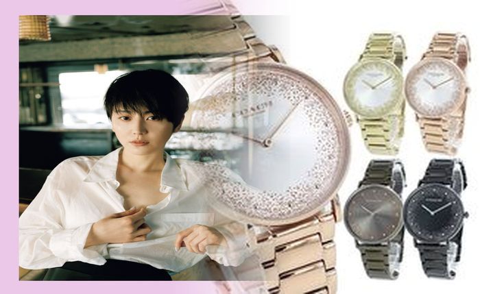 コーチ 時計 ピンク ゴールド